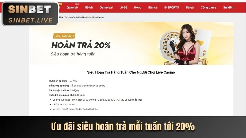 Thưởng hoàn trả hàng ngày